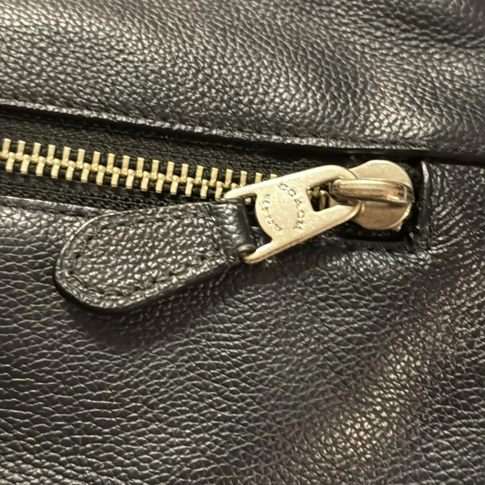 Coach Tote Bag CHARLES FOLDOVER LEATHER Navy /dark blueF54759